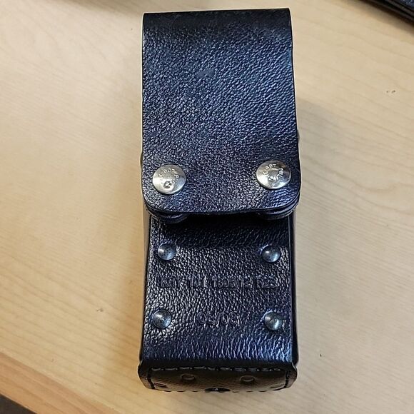 2-Harris Macom 2-way Radio Holster KRY 101 1605/12 R2B, strap, & bonus belt clip - Picture 9 of 10